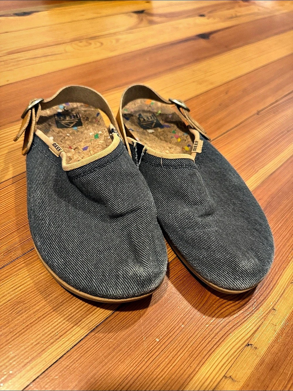 REEF Women's Grey & Tan Slip-On Shoes